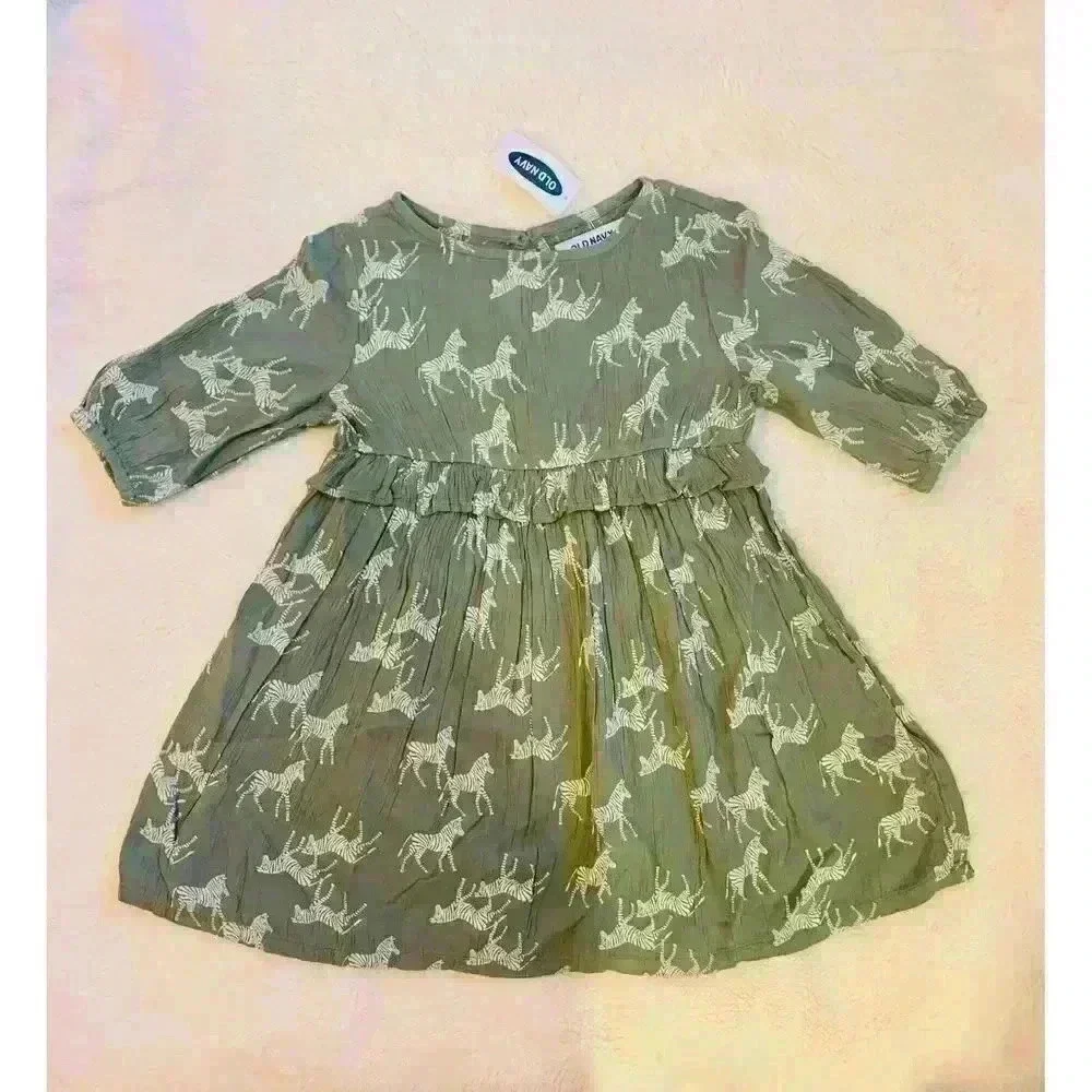 Crinkle-Crepe Ruffle-Waist Dress for Toddler Girls